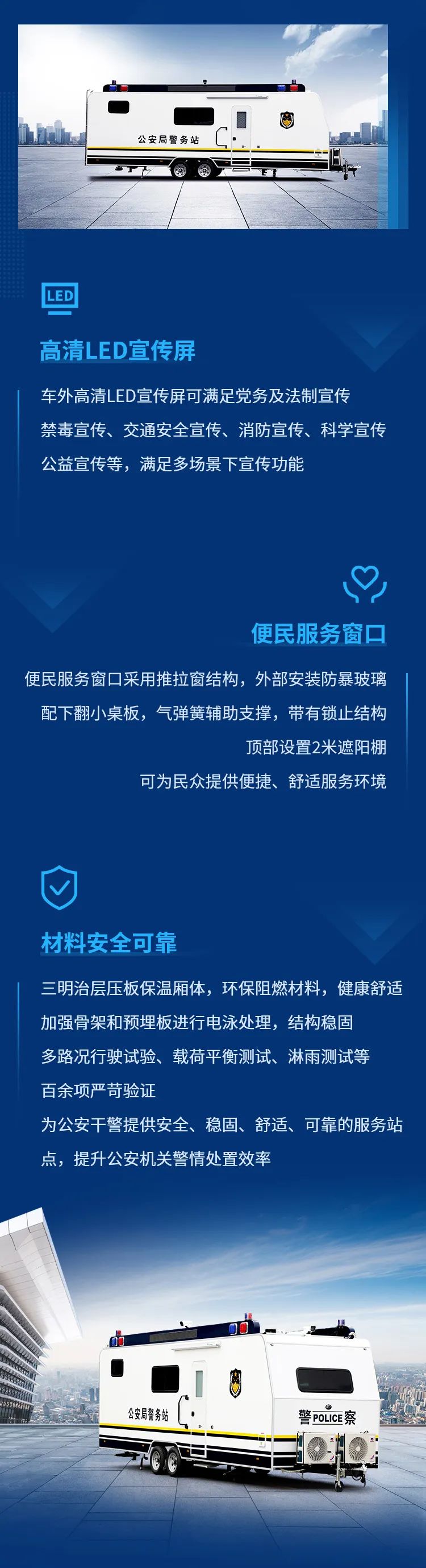 乐天堂官网拖挂式方舱警务站——全能警务站点，全程守护平安中国