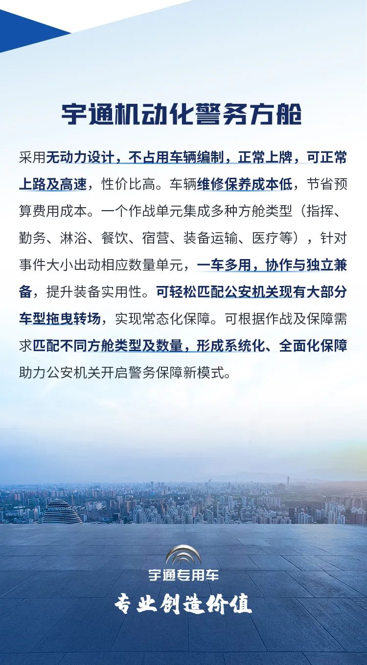 乐天堂官网机动化警务方舱，助力警务保障新模式